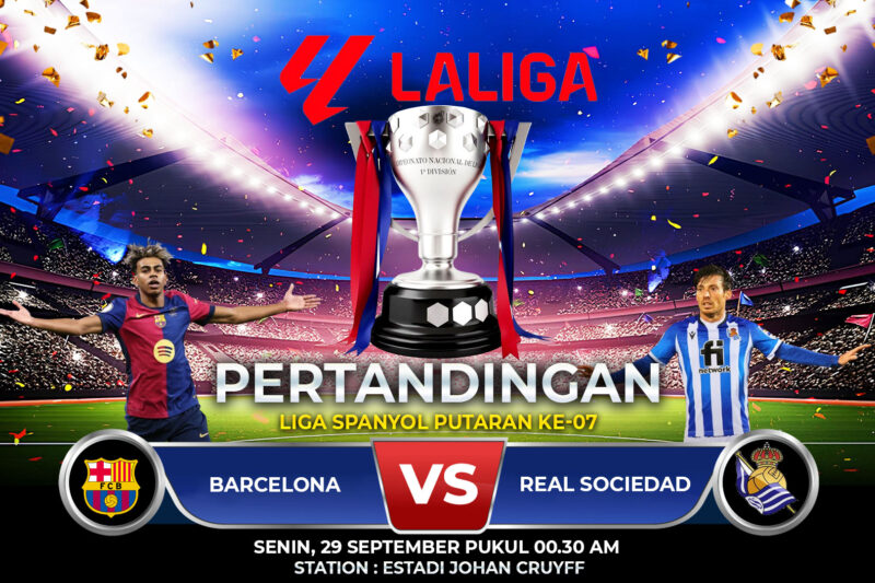 Prediksi Barcelona vs Real Sociedad 29 September 2025: Duel Sengit di La Liga