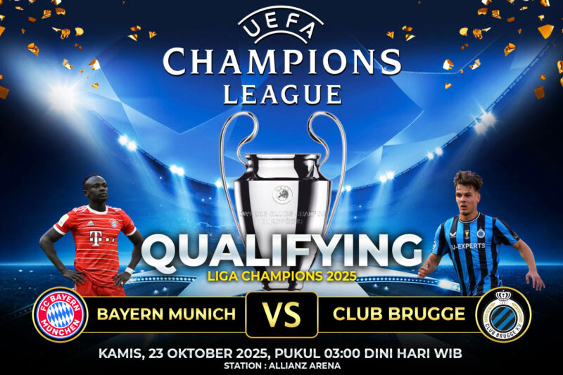 Prediksi Bayern Munchen vs Club Brugge 23 Oktober 2025