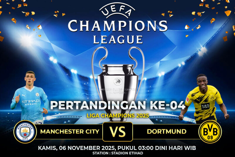 Prediksi Manchester City vs Dortmund 06 November 2025
